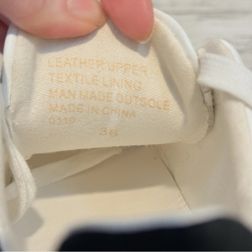 KURT GEIGER Women's Leather Laney Platform White Sneaker Size EU 36 US 5.5-6 New - Picture 14 of 14
